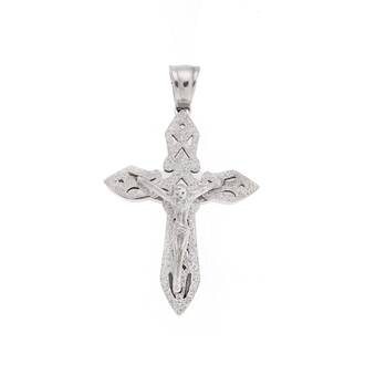 Μοτίφ Senza Men&#039;s Steel, Σταυρός με τον Εσταυρωμένο, από ατσάλι
