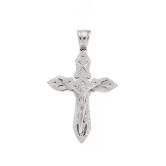 Μοτίφ Senza Men&#039;s Steel, Σταυρός με τον Εσταυρωμένο, από ατσάλι