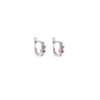 Σκουλαρίκια Παιδικά Senza Silver 925, κρίκοι με Peppa