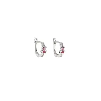 Σκουλαρίκια Παιδικά Senza Silver 925, κρίκοι με Peppa