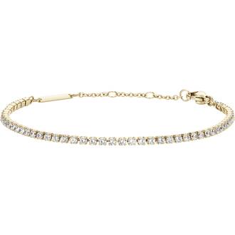 DANIEL WELLINGTON Classic Tennis Gold Crystals 15.5cm-18.5cm DW00400388