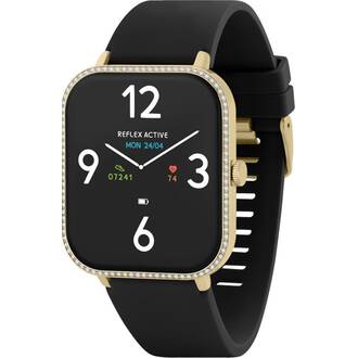 REFLEX ACTIVE Series 23 Black Silicon Strap RA23-2194