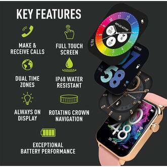 REFLEX ACTIVE Series 30 Amoled Nude Smart Calling Watch RA30-2188, image 2