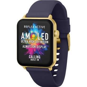 REFLEX ACTIVE Series 30 Amoled Blue Smart Calling Watch RA30-2190