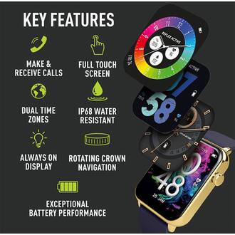 REFLEX ACTIVE Series 30 Amoled Blue Smart Calling Watch RA30-2190, image 2