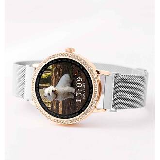 RADLEY LONDON Series 07 Smartwatch Silver Mesh Crystals RYS07-4005, image 2