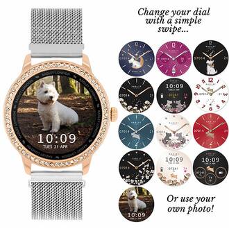 RADLEY LONDON Series 07 Smartwatch Silver Mesh Crystals RYS07-4005, image 3