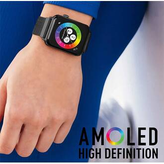 REFLEX ACTIVE Series 30 Amoled Black Mesh Smart Calling Watch RA30-4088, image 2