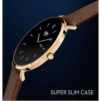HENRY LONDON Smartwatch Rose & Chocolate Leather HLS65-0002, image 4
