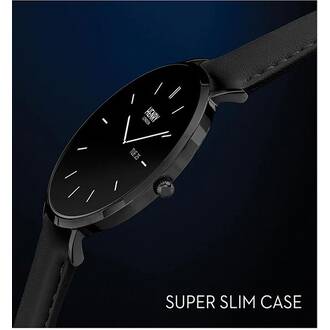 HENRY LONDON Smartwatch Black & Black Leather HLS65-0005, image 2