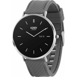 HENRY LONDON Smartwatch Silver & Slate Silicone HLS65-0011