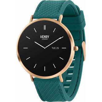 HENRY LONDON Smartwatch Rose & Teal Silicone HLS65-0014