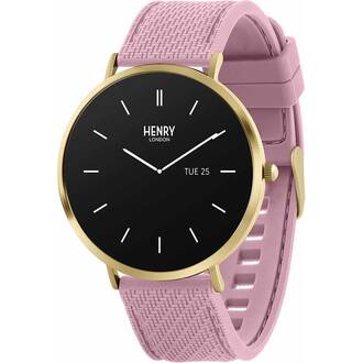 HENRY LONDON Smartwatch Gold & Blush Silicone HLS65-0016