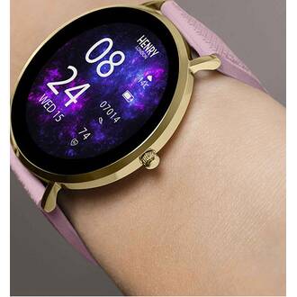 HENRY LONDON Smartwatch Gold & Blush Silicone HLS65-0016, image 3