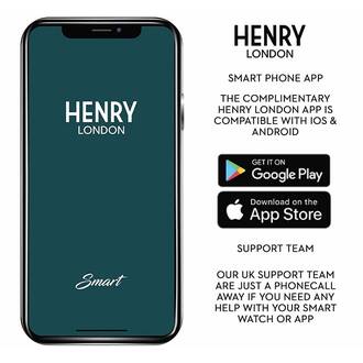 HENRY LONDON Smartwatch Gold & Blush Silicone HLS65-0016, image 6