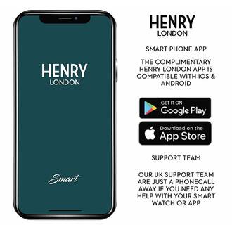HENRY LONDON Smartwatch Gold & Forest Silicone HLS65-0018, image 6