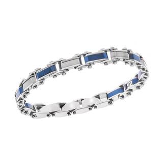 Βραχιόλι Senza Men&#039;s Steel Double Face, με μαίανδρο