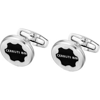 CERRUTI Tangredo Μανικετόκουμπα Από Ανοξείδωτο Ατσάλι Με Σμάλτο CIAGC0010801