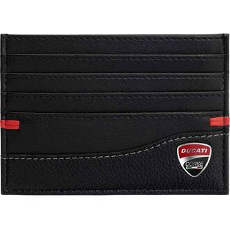 DUCATI Sicuro Καρτοθήκη Μαύρη Από Δέρμα 105mm x 77mm DTLGD0000602