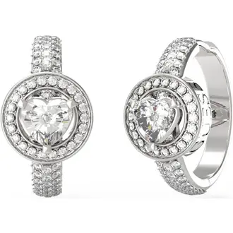 GUESS STEEL Mama Non Mama Ασημένια Σκουλαρίκια Με Ζιργκόν JUBE04670JWRHT-U