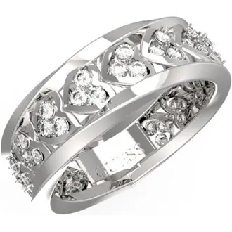 GUESS STEEL Mon Amour Ασημένιο Δαχτυλίδι Με Ζιργκόν JUBR04605JWRH