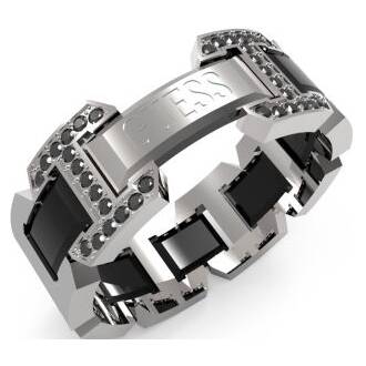 GUESS Steel Ring JUMR04028JWSTBK