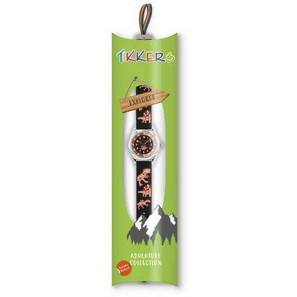 TIKKERS Boys Black Strap Dinosaur Motif Set TK0185 rologia kaloustian.gr