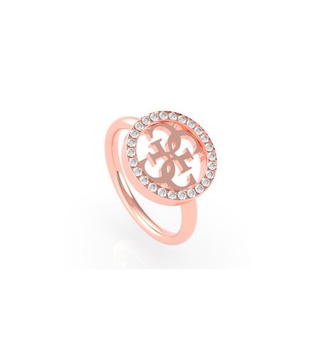 GUESS Steel Rose Gold Ring UBR79039