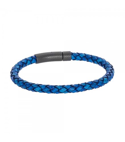 SENZA Steel Leather Bracelet SSD4251BL