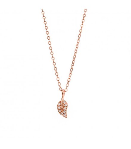 SENZA Silver 925 Rose Gold Plated Necklace SSR2243RG