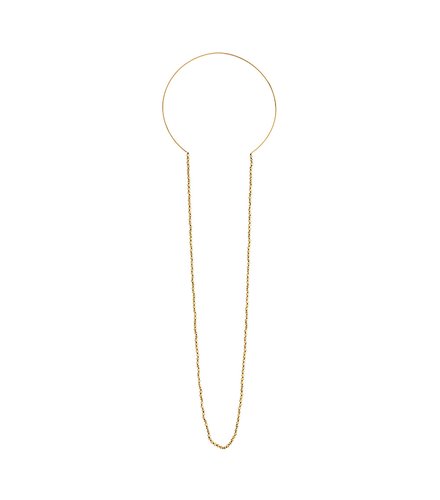 BREEZE Handmade Long Collar Gold Stainless Steel 100cm Necklace 410015.1