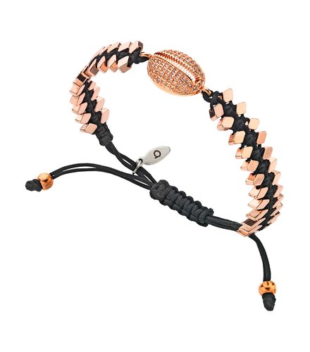 BREEZE Metal Cord Zircons Adjustable Bracelet 310040.3