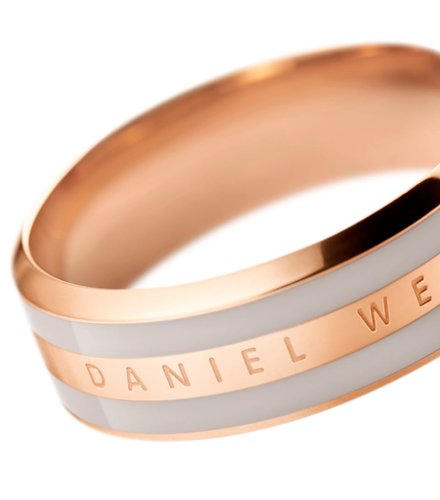 DANIEL WELLINGTON Classic Ροζ Χρυσό Δαχτυλίδι Από Ανοξείδωτο Ατσάλι Και Σμάλτο DW00400058