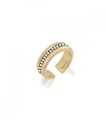 JCOU Queen's Χρυσό Δαχτυλίδι Από Ασήμι 925 JW903G0-01