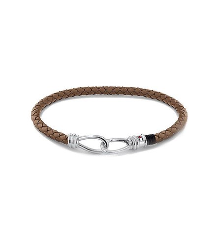 TOMMY HILFIGER Leather Stainless Steel Bracelet 2790231S