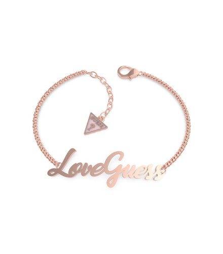 GUESS STEEL Dream & Love Ροζ Χρυσό Βραχιόλι 18.41cm UBB70059-S