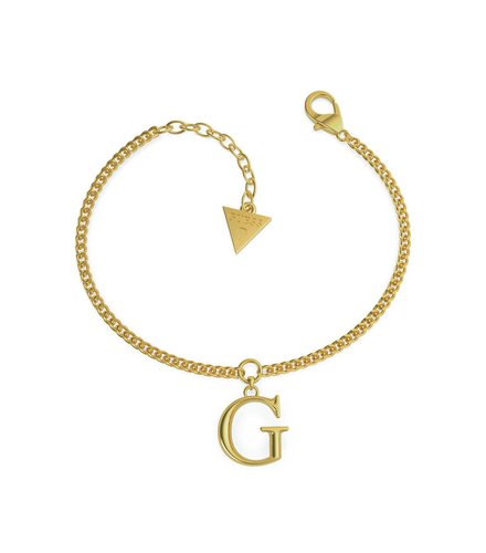 GUESS STEEL G Χρυσό Βραχιόλι Με Λογότυπο 18.41cm UBB70112-S