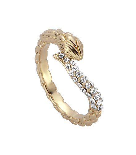 JUST CAVALLI Serpente Δαχτυλίδι Χρυσό Από Ανοξείδωτο Ατσάλι JCRG009802
