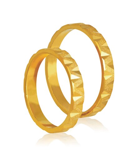 STERGIADIS Wedding Ring With Pattern Gold K14 409-GOLD