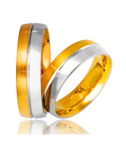 STERGIADIS Wedding Ring With Pattern Gold K14 735-WGGOLD