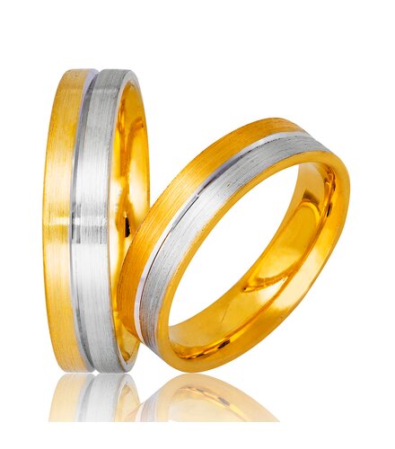 STERGIADIS Wedding Ring With Pattern Gold K14 737-WGGOLD