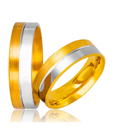 STERGIADIS Wedding Ring With Pattern Gold K14 741-WGGOLD