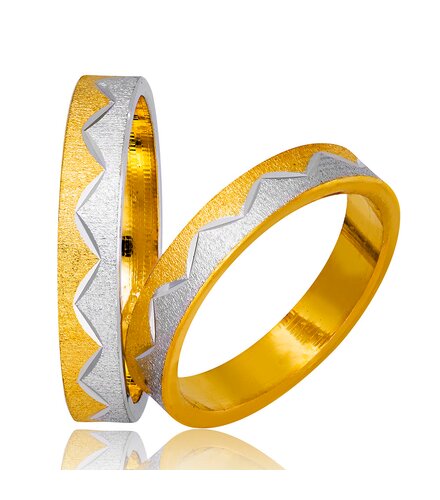 STERGIADIS Wedding Ring With Pattern Gold K14 747-WGGOLD