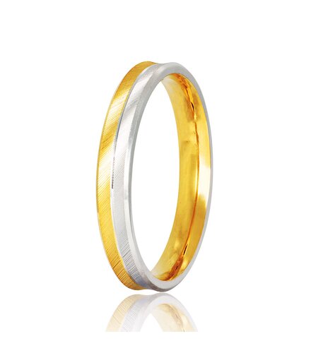 STERGIADIS Wedding Ring With Pattern Gold K14 S1-WGGOLD