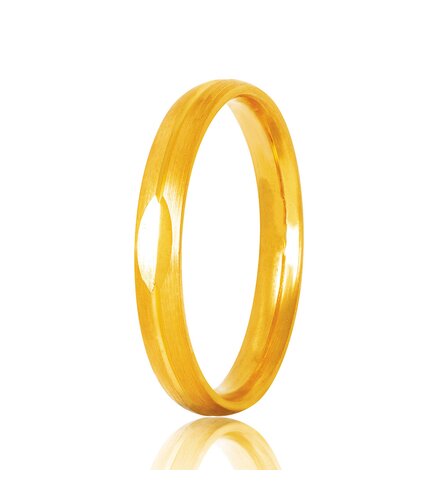 STERGIADIS Wedding Ring With Pattern Gold K14 S9-GOLD