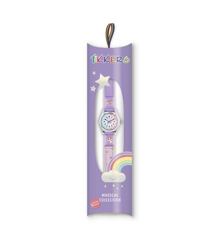 TIKKERS Girls Purple Strap Unicorn Set Με Αυτοκόλλητα TK0148