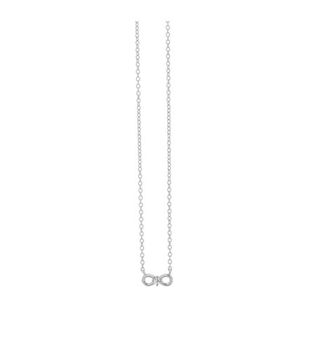PRINCESILVERO Κολιέ Άπειρο Από Ασήμι 925 Με Ζιργκόν 45cm 2TA-KD144-1