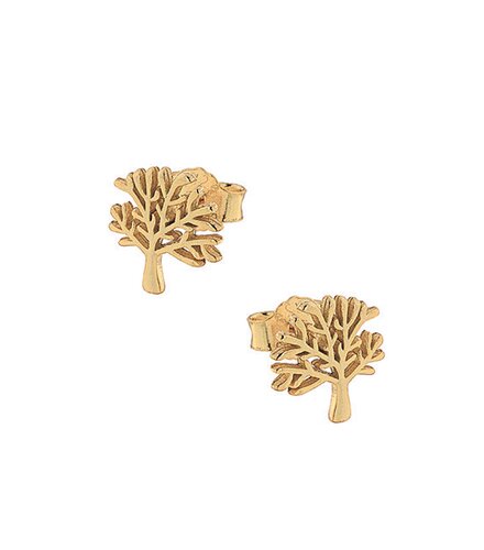 PRINCESILVERO Σκουλαρίκια Χρυσά Δέντρο Της Ζωής Από Ασήμι 925 9A-SC053-3
