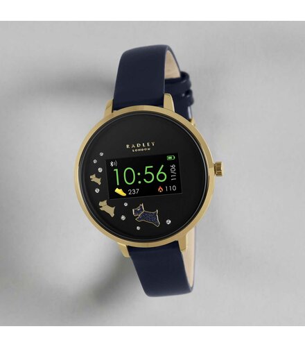 RADLEY LONDON Series 03 Smartwatch Dog Gold and Navy Leather RYS03-2004