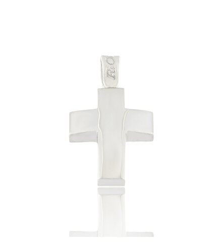 FACADORO White Gold Cross ΣΤΑ-000655Λ